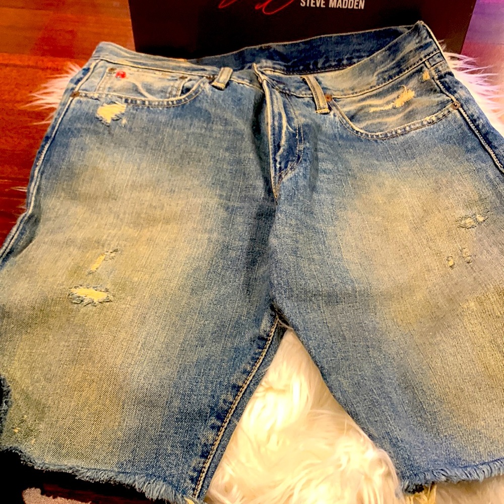 Polo men jean shorts no stretch